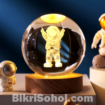 ✨ 3D Love Crystal Ball Night Light Lamp